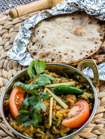 Baingan Bharta or Mashed Eggplant Curry