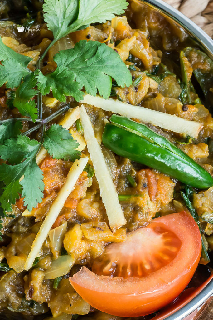 Baingan Bharta or Mashed Eggplant Curry Baingan Ka BhartaMasalakorb