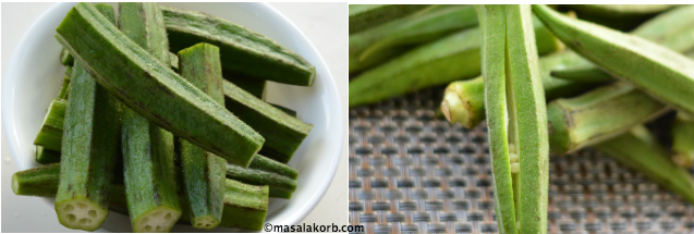 Okras for Stuffed Okra Recipe Step1 