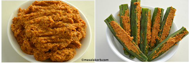 step 3 stuffed bhindi