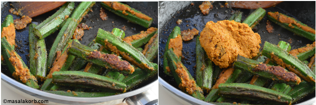 Stuffed Okra Recipe step 5 Stuffed Bhindi fry