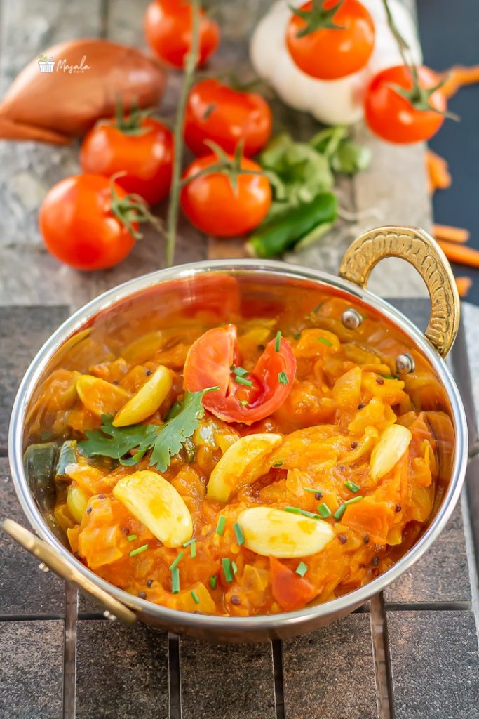 Garlicky Tomato Onion Curry Tomato Kura Tomato Curry Masalakorb