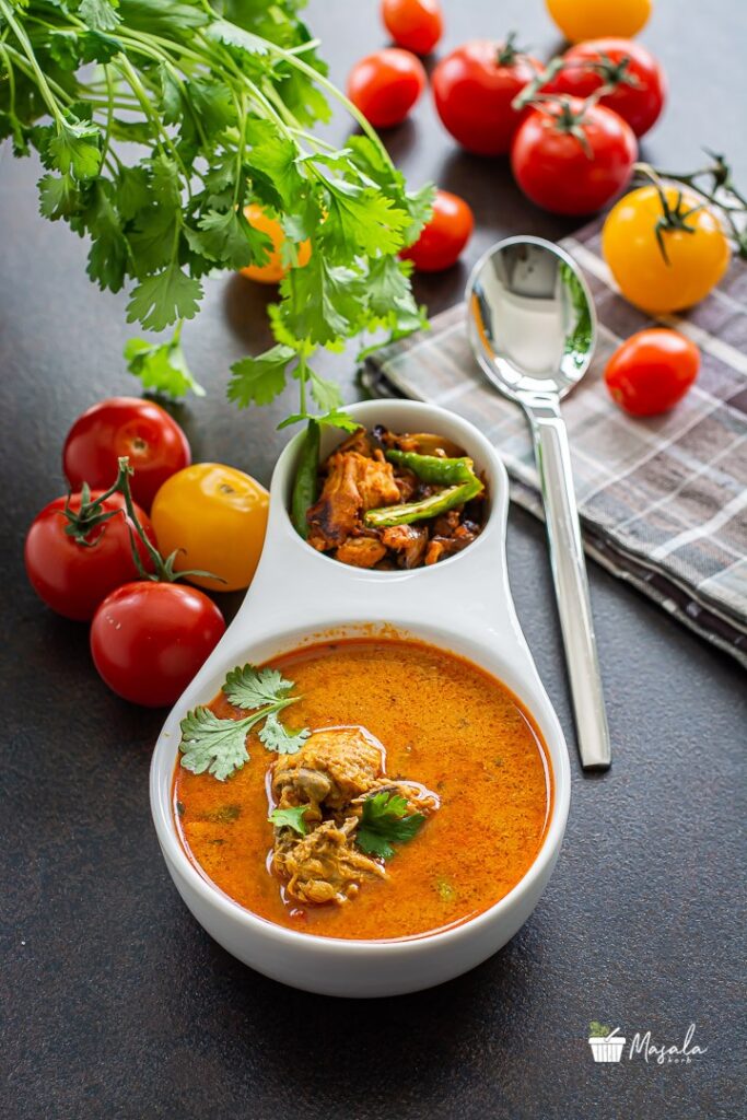Chicken Rasam or Indian Style Chicken Soup Kozhi Rasam Masalakorb