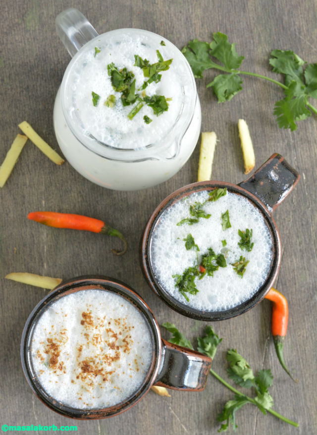 Masala Lassi (Masala Chaas Recipe + Video) - Flavours Treat