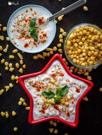 Boondi raita along with Kara Boondi.