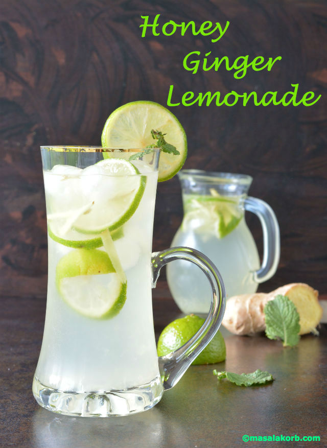 Honey ginger lemonade