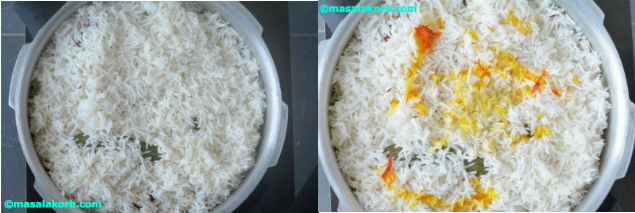 Layering rice step3