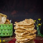 Chakkalu Savoury Rice Crackers stacked on a plate.