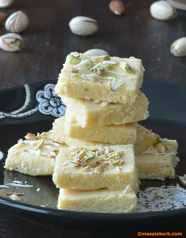 Kalakand Milk Burfi RecipeV7