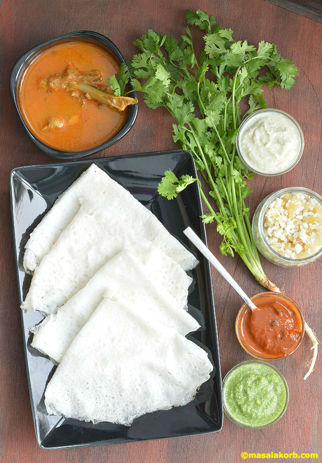 Sweet Cucumber Chutney With Crispy Neer Dosa Recipe