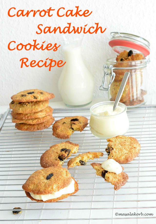 Carrot Cake Sandwich Cookies