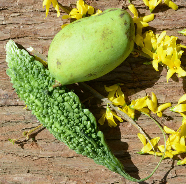 Mango and bitter gourd