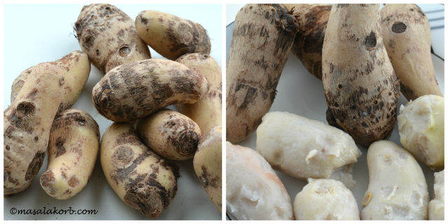 Chamadumpala Pulusu or Arbi/Taro Root Curry steps