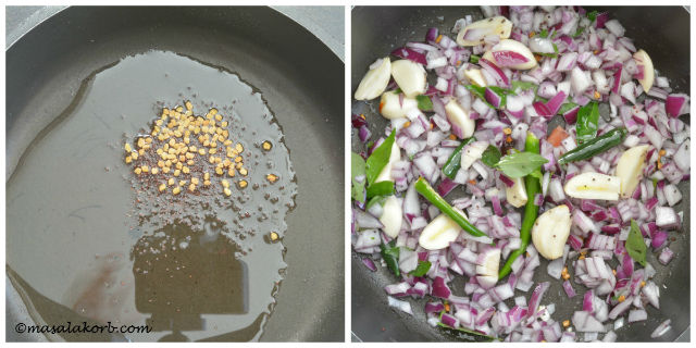 Chamadumpala Pulusu or Arbi/Taro Root Curry steps