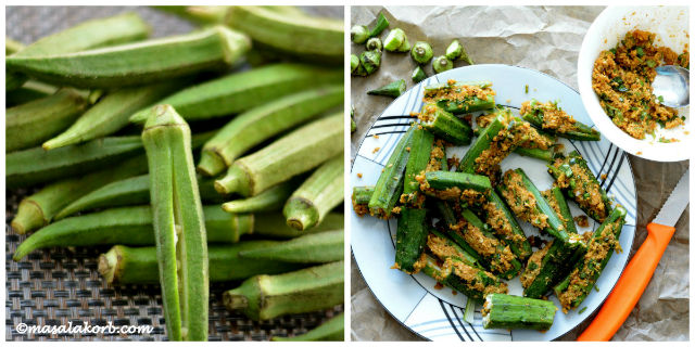 Bhindi Sambhariya Recipe (Stuffed Okra Fry) 