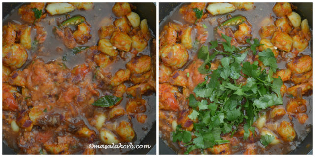 Chamadumpala Pulusu or Arbi/Taro Root Curry steps