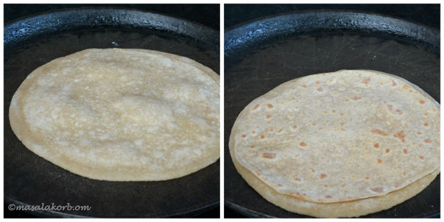 Gujarati Pad Wali Roti (Be Padi Rotli) | Two Layer Roti