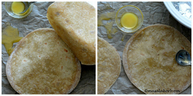 Gujarati Pad Wali Roti (Be Padi Rotli) | Two Layer Roti