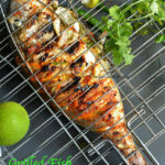 Grilled Fish Indian Recipe has all the Indian flavours and spices that penetrate deep into the fish making it juicy & succulent from inside & beautifully charred on the outside.