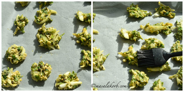 Sprouted moong pakoda recipe or sprouted moong dal fritters