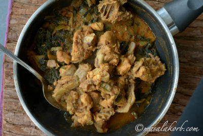 Gongura Chicken Andhra Style or Gongura chicken fry