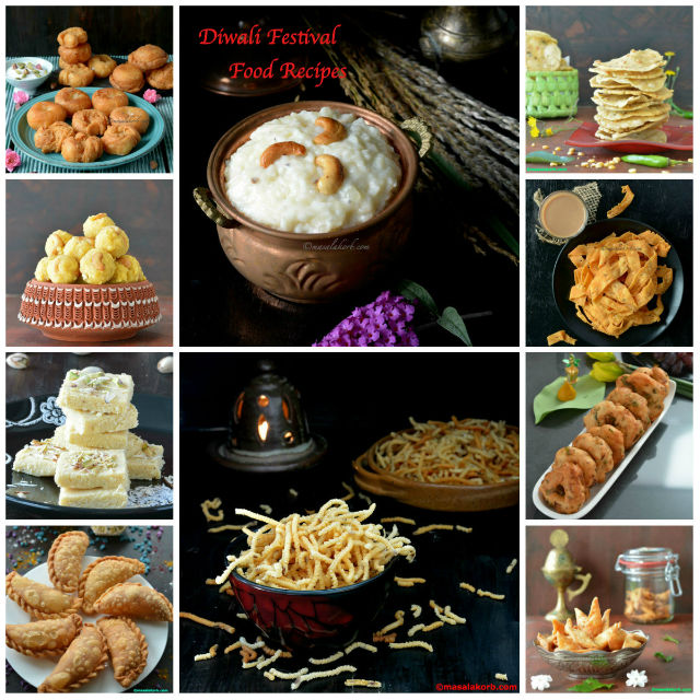 Diwali festival food recipes sweets and snacks