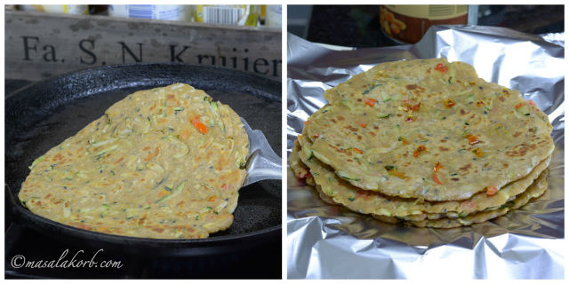 Zucchini Paratha Easy Indian Flatbread Recipe