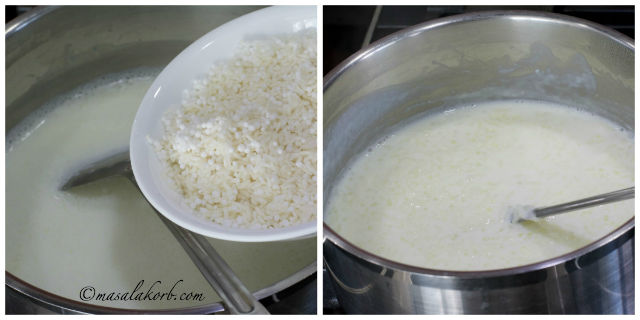 Bellam Paramannam or jaggery rice payasam