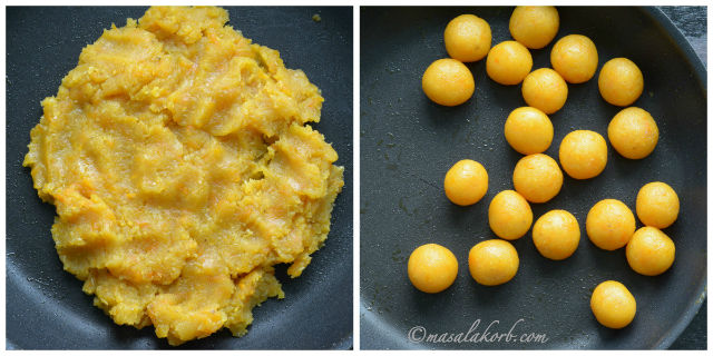 Pumpkin Coconut laddu , How to make Besan Laddoo with pumpkin