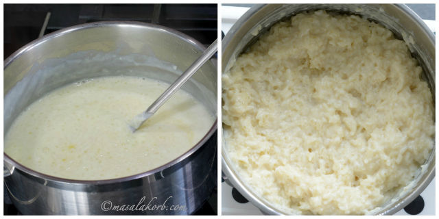 Bellam Paramannam or jaggery rice payasam