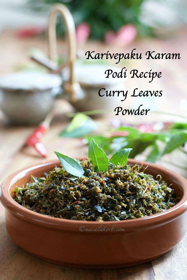 Karivepaku Karam Podi Recipe or Curry Leaves Chutney Powder Recipe