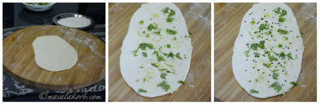 Homemade Garlic Naan Bread Without Yeast on Tawa