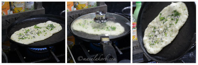 Homemade Garlic Naan Bread Without Yeast on Tawa