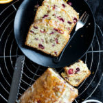 Cranberry Orange Walnut Bread with Orange Glaze