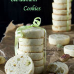 Pistachio Cardamom Cookies Shortbread Biscuits