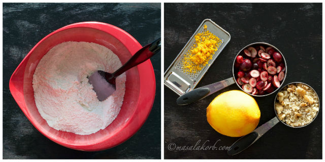 Cranberry Orange Walnut Bread with Orange Glaze