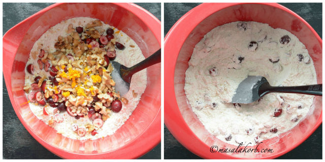 Cranberry Orange Walnut Bread with Orange Glaze