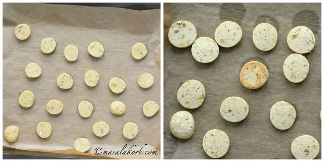 Pistachio Cardamom Cookies Shortbread Biscuits