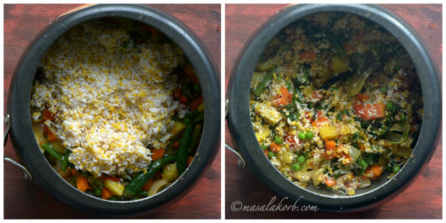 Vegetable Masala Khichdi Spicy Moong Dal Khichdi Recipe