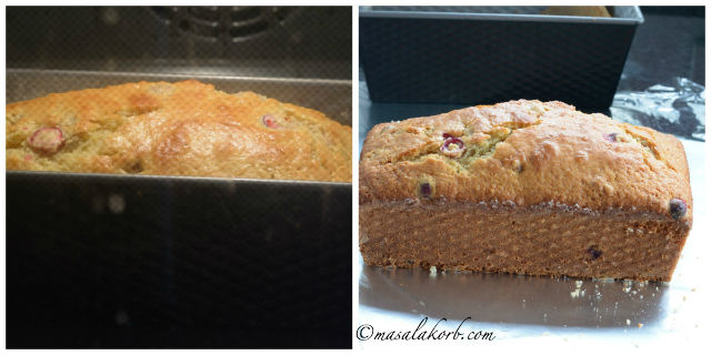 Cranberry Orange Walnut Bread with Orange Glaze