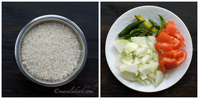 Ingredients for Chicken Biryani 