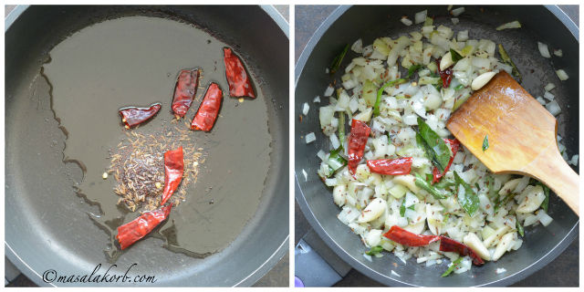 Thotakura Podi Koora, keerai poriyal, Amaranth Curry