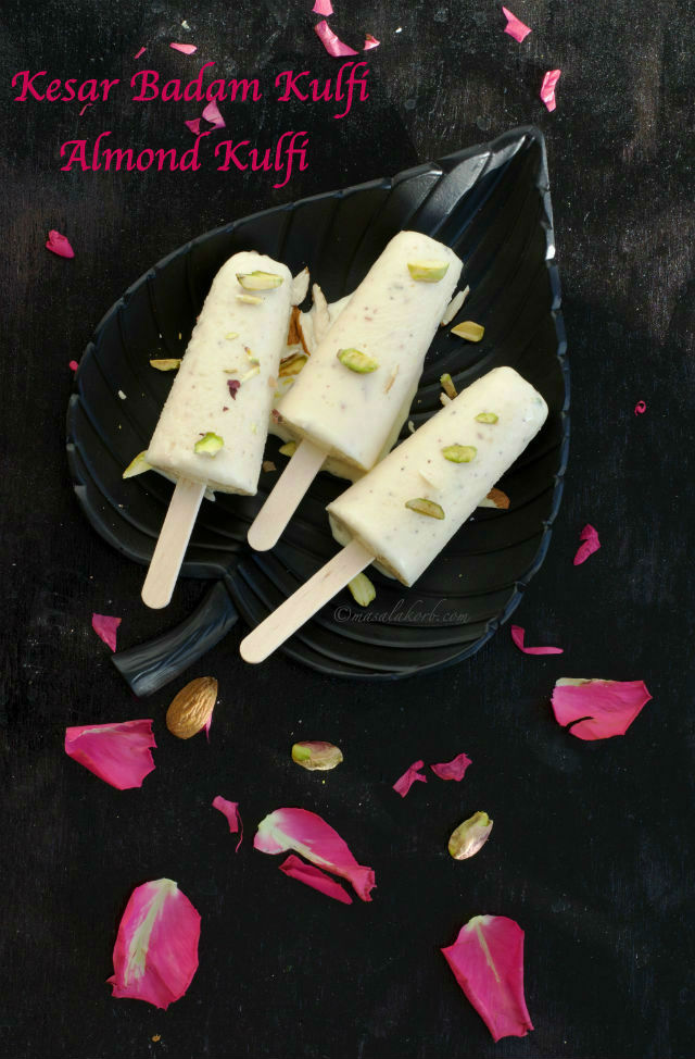 Kesar Badam Kulfi Almond Kulfi Recipe