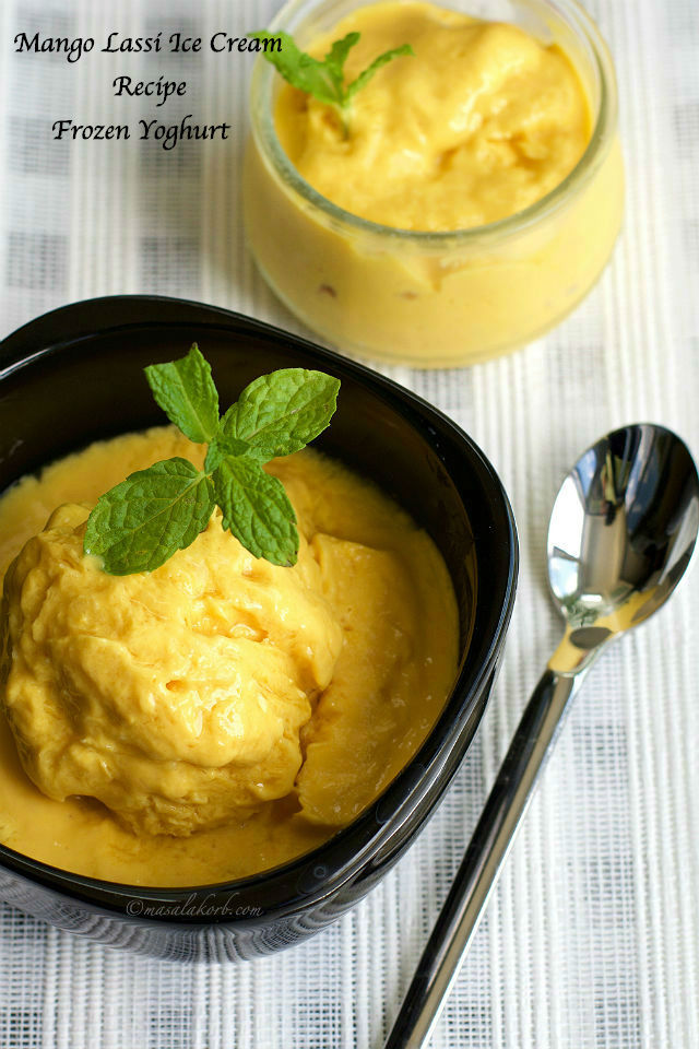 Mango Lassi Ice Cream Recipe, Mango Frozen Yoghurt