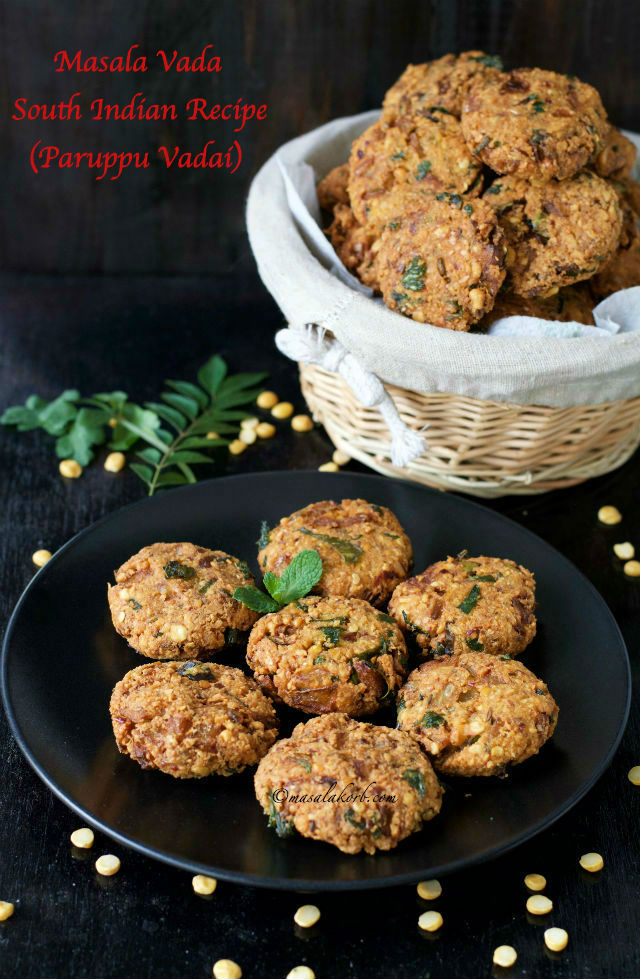 Masala Vada South Indian Recipe, Paruppu Vadai