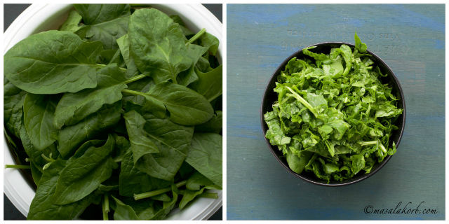 Spinach in a bowl