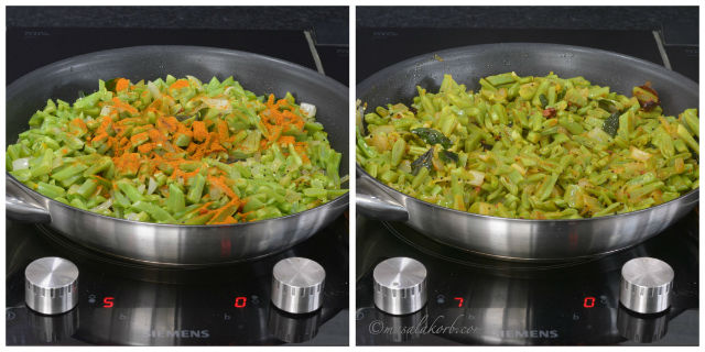 How to prepare Avarakkai Poriyal, Broad Bean Stir Fry