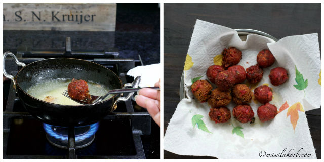 Beetroot Kofta Curry, Vegetable Kofta Curry with beetroots