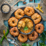 Garelu Chicken Curry, South Indian Medu Vada With Spicy Chicken Curry Andhra Style