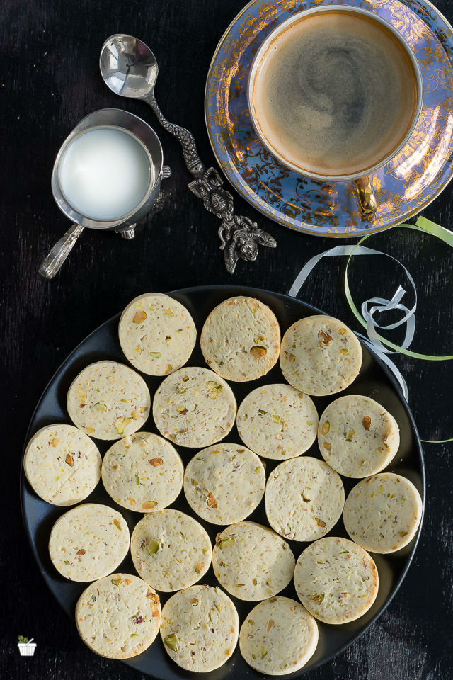 Pistachio Rosewater Cookies